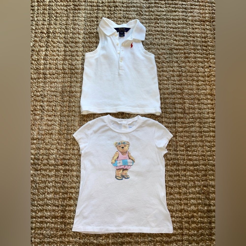 size 2 girls Ralph Lauren shirt bundle